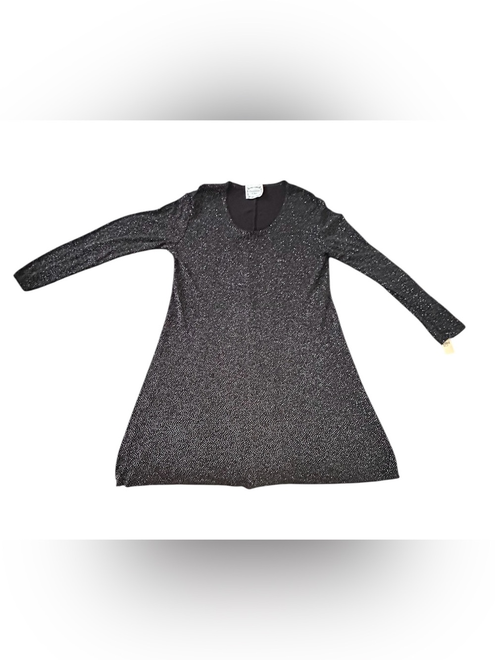 Clio Black Sparkle Midi Dress